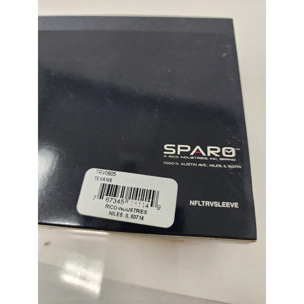 Sparo Mens Houston Texans Bifold Wallet Black Leather RFID Blocking Gift Set OS